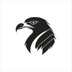 eagle icon design illustration, hawk icon design, eagle logo design template, falcon icon