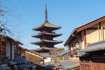 The Yasaka Pagoda(Hokanji Temple), is a popular tourist attraction, the Yasaka Pagoda, also known as Tower of Yasaka and Yasaka-no-to, is a Buddhist pagoda located in Kyoto, Japan.