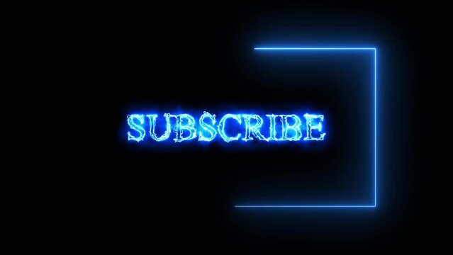  Subscribe Button Animation with H-264 Alpha Matte Channel 