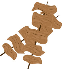 Satay Eid Al-Adha Illustration