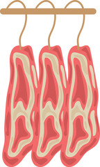 Dry Meat Eid Al-Adha Illustration