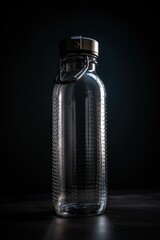 The illustration of clear plastic bottle, ai contents by midjourney