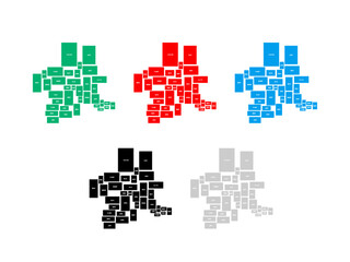 群馬県　地図_デフォルメ⑦