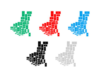 茨城県　地図_デフォルメ⑦