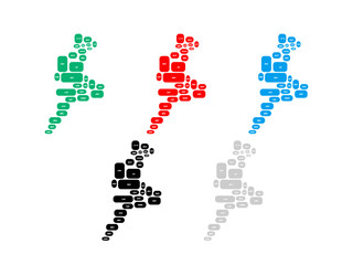 三重県　地図_デフォルメ⑧