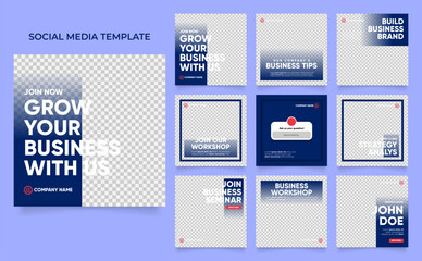 Social media template business agency for digital marketing and business sale promo. furniture or fashion advertising. promotional banner vector frame