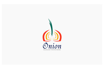 onion concept ilustration design business logo