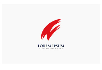 line letter concept ilustration design business logo