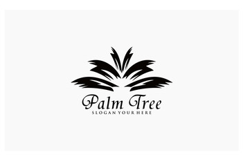 palm tree concept design logo