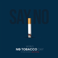 World No Tobacco Day. The Concept Of Quit Smoking Awareness