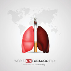 World No Tobacco Day. The Concept Of Quit Smoking Awareness
