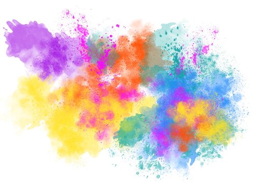 abstract watercolor art, Colorful Art Background, watercolor splatter, splash, Colorful Kid Art, PNG, Transparent © Shofi726