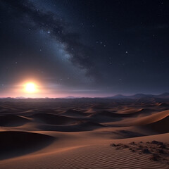 sunrise over the desert, sunset the desert