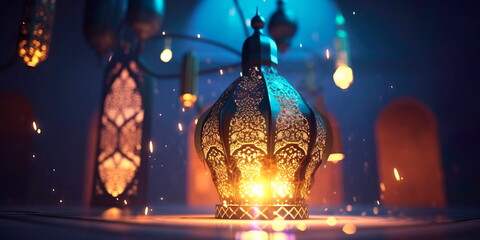 Fantastic eid al adha mubarak islamic festival background Generative AI - Powered by Adobe