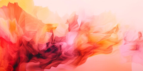 Fototapeta na wymiar abstract background with a watercolor effect in shades of pink and orange. Generative AI