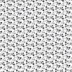 Dense cloud of molecular structures in monochrome