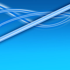 青色を基調とした曲線の抽象背景