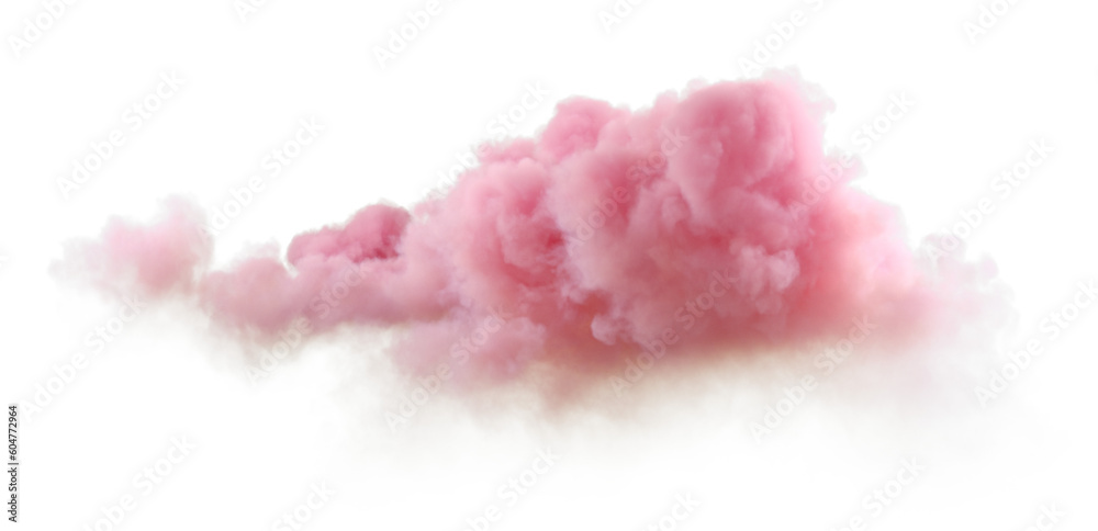 Poster Sundown soft cloud twilight weather on transparent backgrounds 3d rendering png