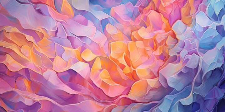 Pastel opal abstract color swirling background wallpaper. Colorful rainbow painting. Texture lights.