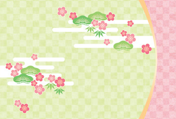 和紙　和柄背景