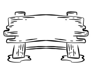 Illustration of classic text box template in black line color. Perfect for designing invitation cards, greeting cards, stickers, book covers, envelopes, social media