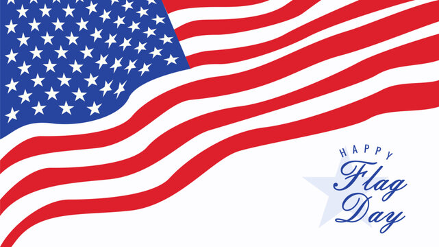 american flag day banner template
