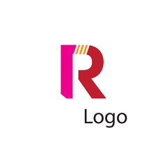 Initial R letter luxury beauty flourishes ornament monogram logo Swoosh Letter Logo Design for business and company identity. Water Wave R Logo with modern trendy