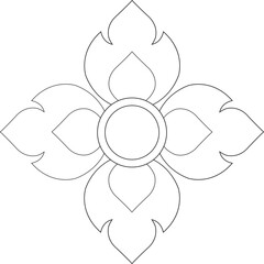 Beautiful floral line on white background in flat style. for wedding invitations and greeting cards original pastel decoration on light background.