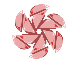 Abstract design flat element illustration. Perfect for icons, logos, photo elements, posters, banners, stickers