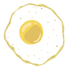 Sunny side up illustration. Perfect for food themed icons, logos, photo elements, posters, banners, stickers