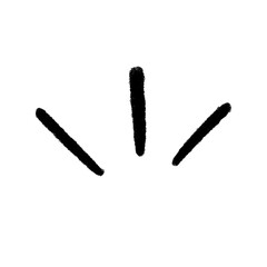 Arrow Line Shape Isolated on white background