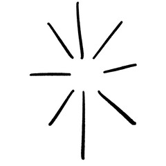 Arrow Line Shape Isolated on white background