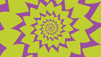 Optical illusion Psychedelic pattern hypnotic surreal abstract background Vector illustration