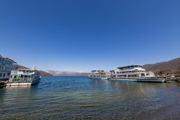 Naklejka premium 十和田湖