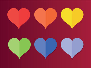 Plakat Love rainbow heart isolated icon. Homosexuality, equality, diversity, pride, freedom concept.