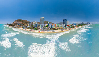 Fototapeta premium Vung Tau coastal city, Ba Ria-Vung tau province, Vietnam