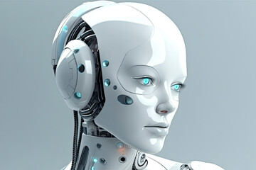 Robot of the future. The concept of chatting with artificial intelligence. chatbot, chatgpt. 3d rendering.AI Generative