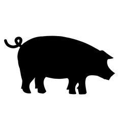 Pig Silhouette 