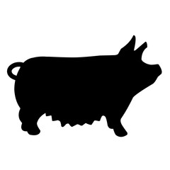Pig Silhouette 