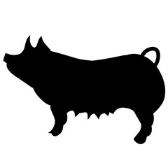 Pig Silhouette 