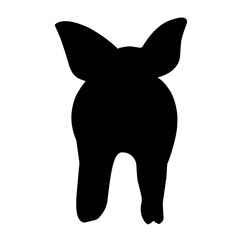 Pig Silhouette 