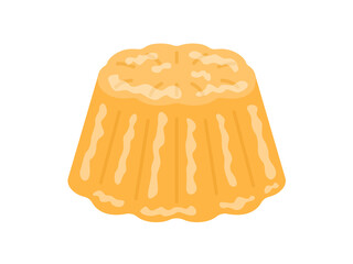 オレンジゼリーのイラスト