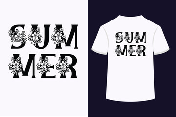 Summer t-shirt design and people concepts like.