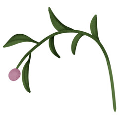 spring collection clipart with rabbit and natural watercolor.cute elements for  decoration and card.