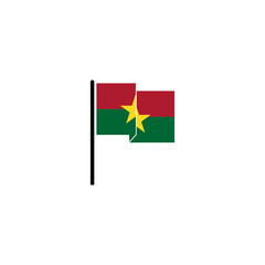 Burkina faso flags icon set, Burkina faso independence day icon set vector sign symbol