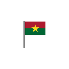 Burkina faso flags icon set, Burkina faso independence day icon set vector sign symbol