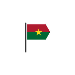 Burkina faso flags icon set, Burkina faso independence day icon set vector sign symbol