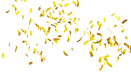 confetti background for celebrations concept, transparent in png format.