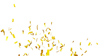confetti background for celebrations concept, transparent in png format.