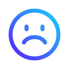 sad gradient icon